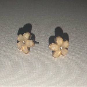 Gold Flower Earrings